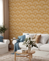 Boho Mustard Wallpaper
